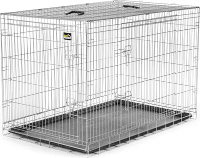 Produktbild von zoomundo Faltbarer Tierkäfig / Transportbox - Silber Größe XXL