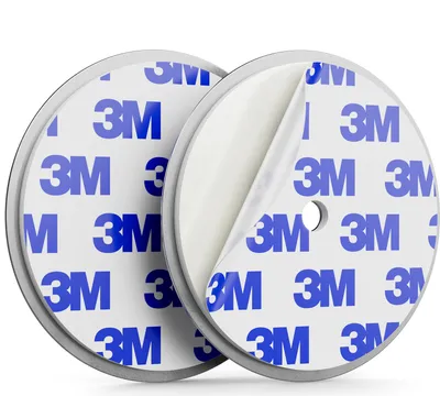 Produktbild von deleyCON Magnetbefestigung für Rauchmelder Magnethalter Feuermelder selbstklebende Magnethalterung Klebefläche und Bohrloch 65 mm Durchmesser