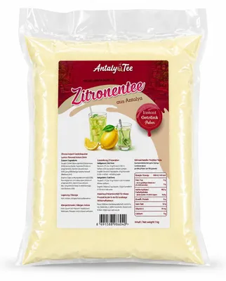 Produktbild von Zitronen Instant Getränkepulver 1 kg – für Heiß- und Kaltgetränke - aus Antalya