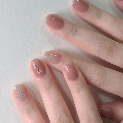 Image de 24 ongles artificiels Rosa Ballerina Brillant Anguleux