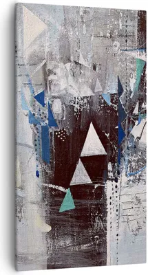 Produktbild von Bild auf Leinwand - Leinwandbild - Abstraktion modern - 55x100cm - Wand Bild - Wanddeko - Leinwanddruck - Bilder - Kunstdruck - Wanddekoration - Leinwand bilder - Wandkunst - PA55x100-4006