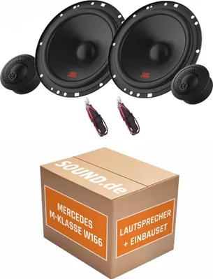 Produktbild von Lautsprecher Boxen Einbaupaket vorne JBL Stage2 64CFS passend für Mercedes M-Klasse W166 | Set für zwei Türen 270W Belastbarkeit