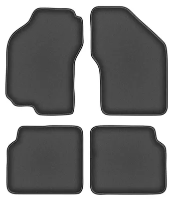 Image de Tapis de sol en moquette pour Fiat Bravo 1995-2001 (à hayon) – jeu 4 pièces, gris graphite, sur mesure – Wielganizator DURBAN
