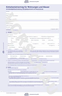 Produktbild von Avery Zweckform Mietvertrag 2873 A4 2x4Blatt 5 St./Pack.