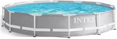 Produktbild von Intex PrismFrame, 4485 l, Gerahmter Pool, Erwachsener & Kind, Blau, Grau, 19,5 kg