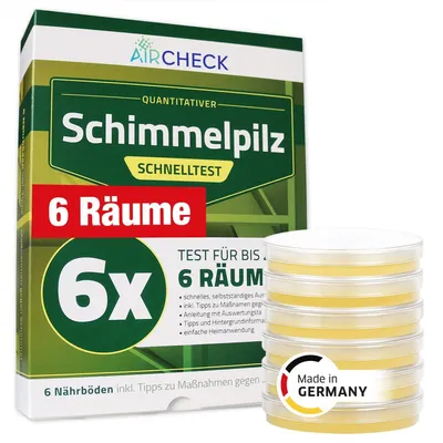 Obrázok produktu pre Test na prítomnosť plesní v domácnostiach – pre 6 miestností