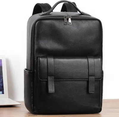 Produktbild von Famanu Leder Rucksack Multifunktional - Wasserfest & Langlebig, Ideal für Arbeit und Reisen