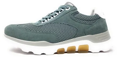 Image de Gabor Comfort : chaussures de sport pour femmes, lacets, couleur verte, style décontracté
