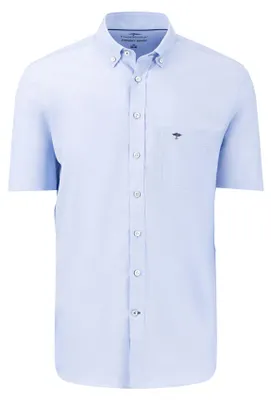 Produktbild von Fynch Hatton - Herren Oxfordhemd kurzarm (16135501), Größe:L, Fynch Hatton farbe:Light Blue (5510)