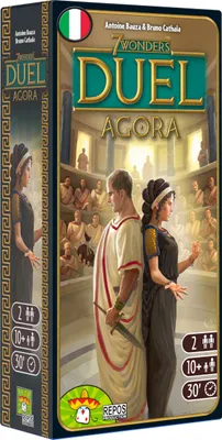 Immagine prodotto di Asmodee – Produzione di giochi da tavolo – 7 Wonders Duel – Agora (Espansione) – Versione italiana