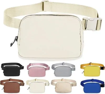 Produktbild von Unyqoos® Damen-Gürteltasche – modische Crossbody- & Bauchtasche, verstellbarer Riemen, wasserabweisend, Cremeweiß, mit Innenfächern, Kartenfächern & Rückfach, ideal für Reisen und Laufen