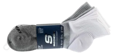 Image de Skechers, lot de 3 paires de chaussettes Colorbloc pour homme S118998-GRY, Chaussettes, Homme, Gris