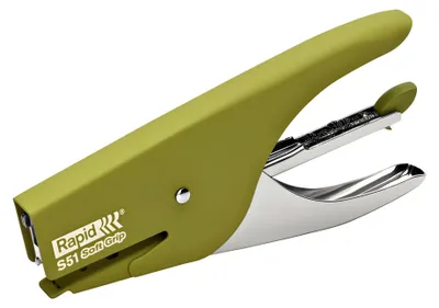 Produktbild von Rapid Heftzange S51 Soft Grip, Metall, 12 Blatt, grün