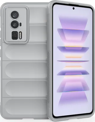 Produktbild von Redmi K60 Pro Hülle, Weich TPU Silikon Stossfest Anti-rutsch Schutzhülle für Xiaomi Redmi K60 / K60 Pro Grau