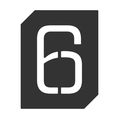Produktbild von CYFRA 6/9 Plakette, supermattes Schwarz, 70 mm