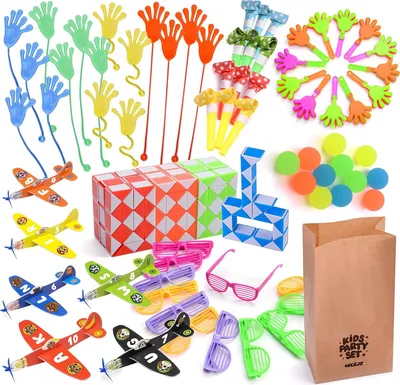 Produktbild von Magicat Big Kids Party Set - Spielzeug Set Fidget Toy 102 pcs, verschiedenes Spielzeug für Jungs und Mädche