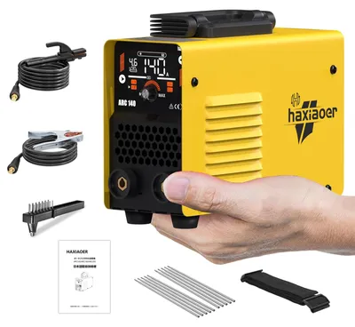 Productafbeelding van Elektrode Lasapparaat 140 A - 230 Volt - 5000 Watt - Draagbaar en Geel