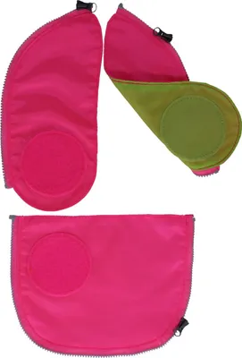 Produktbild von Ergobag Sicherheitsset, pink, für Cubo & Cubo Light (ab 2020), PET, 15x3x23cm (LxBxH), 3-teilig, mit fluoreszierenden Flächen & Klettfläche für Kletties