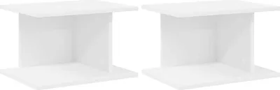 Produktbild von Nachttisch 2 pcs Weiß 40 x 30 x 25 cm Holzwerkstoff