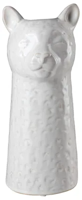 Produktbild von Gusta Vase Dekoration Leopard Weiß Keramik 26 cm Modernes Design