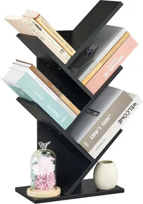 Produktbild von Famanu Bücherregal mit 5 Regalen - Schwarz