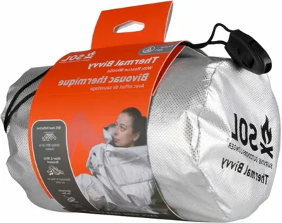 Productafbeelding van Nood Bivvy - Slaapzak Alternatief - Outdoor Overleven - Hoge Warmte Reflectie - 22.86 x 12.7 cm - Zilver