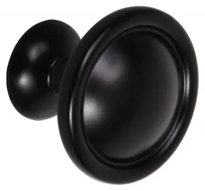 Produktbild von Schaffner EUBEA Möbelknauf schwarz matt Metall Ø30mm