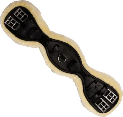 Obrázek produktu pro Kentucky Horsewear Podbřišník Anatomický krátký podbřišník z jehněčí kůže černý 60 cm