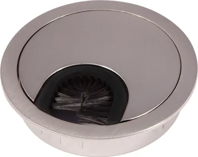 Produktbild von Kabeldurchführung Kabeldurchlass aus Metall Edelstahloptik Bohrmaß Ø 60 mm