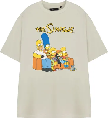 Produktbild von The Simpsons - T-Shirt für Herren kurzärmlig NS8904 (XL) (Beige)