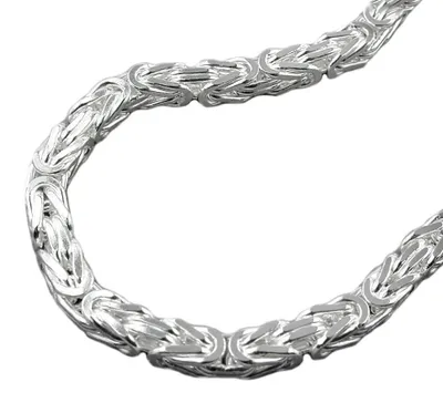 Produktbild von 6mm Königskette Halskette Kette Halsschmuck 925 Silber 55cm Herren