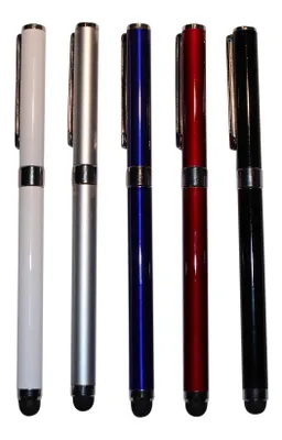 Produktbild von 5x Touchpen Kugelschreiber Stift Handy Display Tablet 2in1 Stylus Office Pen, Farbe:Mehrfarbig