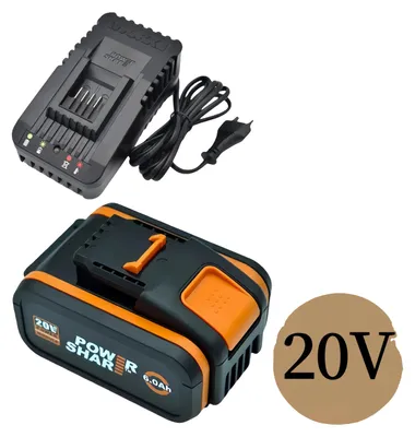Obrázek produktu pro Lithium-iontová baterie, kapacita 8000 mAh, kompatibilní s nářadím 20 V, nabíječka 8,0 Ah x 1