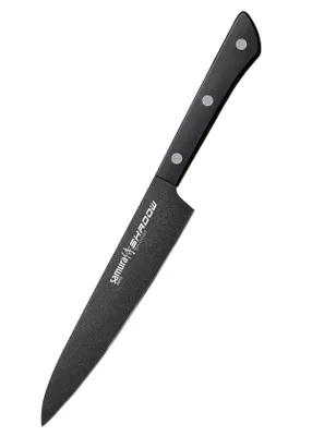Zdjęcie produktu dla Nóż uniwersalny Samura-Shadow, stal AUS-8, 15 cm, kolor czarny