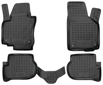 Produktbild von WALSER XTR Gummi Fussmatten Auto für VW Golf Plus 2004 - 2013, 100% passgenaue Auto Fußmatten, robuste Universal Fußmatte Auto, Gummimatten Auto, Auto Fussmatten Gummi, Auto Gummimatten