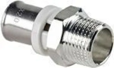 Zdjęcie produktu dla Herotec Pressfitting Übergangsnippel 16 mm x 3/4 AG