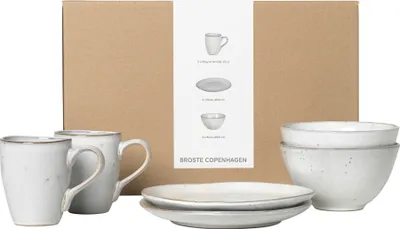 Produktbild von Broste Copenhagen Copenhagen Nordic Sand Frühstücksset für Zwei