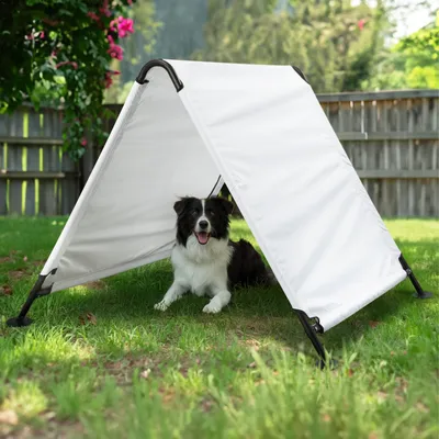 Produktbild von Navaris Hundezelt - Katzenzelt - Hundehöhle XXL - Outdoor und Indoor Hundehütte - Hundezelt große Hunde - Katzenzelt Outdoor - Katzen Zelt - 120 x116