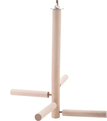 Obrázok produktu pre Parrot Birds Perches Cage Stand Toy Wooden Activity Branches Climbing Stairs