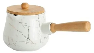 Produktbild von Milchkanne aus Keramik mit Deckel und Platinmuster