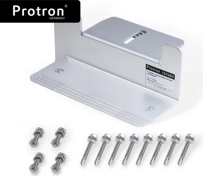 Produktbild von 4er Set Protron Z-Halterungen für Solarmodule Befestigunswinkel PV Wand Dachmontage Halterung, Z-Winkel aus Aluminium - 4 Stück, MwSt.-Ermäßigung:Nein - 19% MwSt.