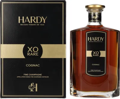 Produktbild von Hardy XO RARE Fine Champagne Cognac 40% Vol. 0,7l in Geschenkbox