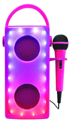 Produktbild von Rosa Leuchtender Bluetooth®-Lautsprecher mit Mikrofon