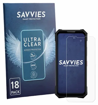 Produktbild von 18x Für Doogee V50 Schutzfolie Savvies Displayschutz Display Schutz Folie Klar Transparent