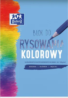 Produktbild von Blok rysunkowy A4 10 kartek kolorowy
