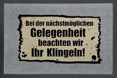 Produktbild von Fußmatte- Nächste Möglichkeit, Spruch Matte, Türmatte