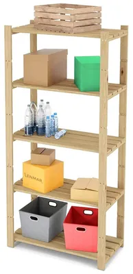 Productafbeelding van B-24 Verstelbare Houten Boekenkast voor Diverse Ruimtes