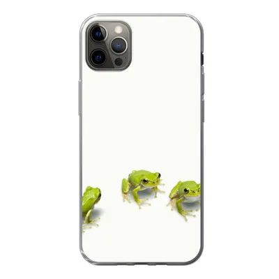 Produktbild von MuchoWow® Handyhülle Schutzhülle Hülle für iPhone 12 Pro Max Frosch - Tiere - Grün Silikon Softcase Handy Hülle - Hartschale