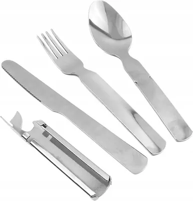 Image de Couverts de voyage 4 en 1 Scout Military Set