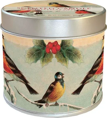 Obrázek produktu pro Vonná svíčka v plechové dóze Christmas Birds